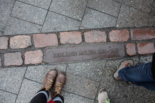 Where the Berlin Wall once stood!